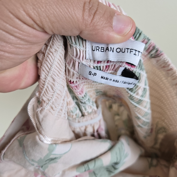 Vintage Urban Outfitters Strapless Floral Midi Dress - Pink and White Size S - Picture 2 of 7